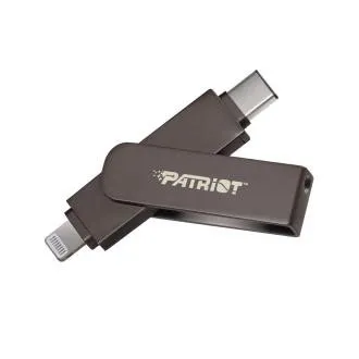 Patriot iLuxe Stick C MFi/256GB/USB 3.2/Lightning + USB-C/Čierna Patriot iLuxe Stick C MFi/256GB/USB 3.2/Lightning + USB-C/Čierna