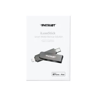 Patriot iLuxe Stick C MFi/512GB/USB 3.2/Lightning + USB-C/Čierna