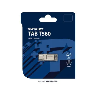 Patriot TAB T560/256GB/USB 3.2/USB-A + USB-C/Strieborná