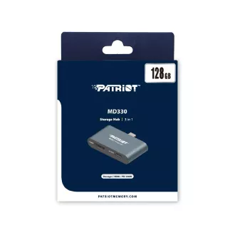 128GB Patriot HUB + úložisko MD300 USB-C+ HDMI