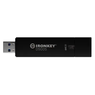Kingston Ironkey D500S/64GB/USB 3.2/USB-A/Čierna Kingston Ironkey D500S/64GB/USB 3.2/USB-A/Čierna