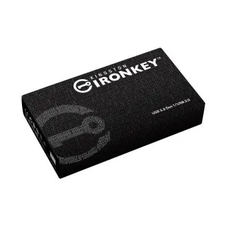 Kingston Ironkey D500S/128GB/USB 3.2/USB-A/Čierna