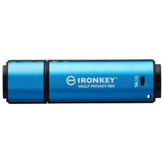 Kingston Ironkey Vault Privacy 50C/16GB/USB 3.2/USB-C/Modrá Kingston Ironkey Vault Privacy 50C/16GB/USB 3.2/USB-C/Modrá