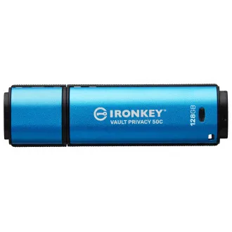 Kingston Ironkey Vault Privacy 50C/128GB/USB 3.2/USB-C/Modrá Kingston Ironkey Vault Privacy 50C/128GB/USB 3.2/USB-C/Modrá