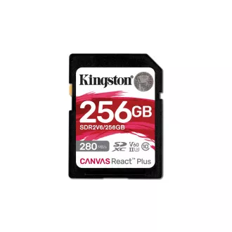 Kingston Canvas React Plus/SDHC/256 GB/UHS-II U3 / Class 10
