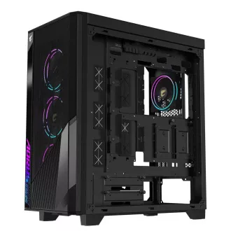 GIGABYTE AORUS C500/Midi Tower/Transpar./Čierna