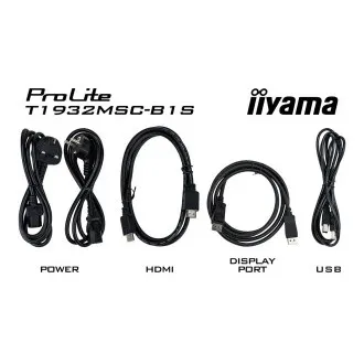 19" iiyama T1932MSC-B1S: IPS, SXGA, PCAP, HDMI, DP 19" iiyama T1932MSC-B1S: IPS, SXGA, PCAP, HDMI, DP