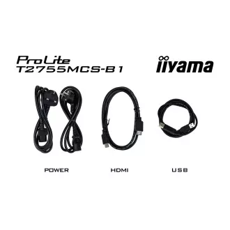 27" iiyama T2755MSC-B1: IPS, FHD, PCAP, Webcam