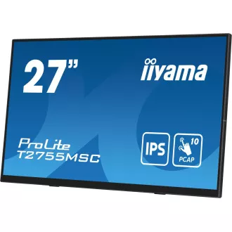 27" iiyama T2755MSC-B1: IPS, FHD, PCAP, Webcam