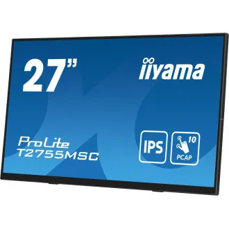 27" iiyama T2755MSC-B1: IPS, FHD, PCAP, Webcam 27" iiyama T2755MSC-B1: IPS, FHD, PCAP, Webcam