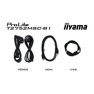 27" iiyama T2752MSC-B1: IPS, FHD, PCAP 27" iiyama T2752MSC-B1: IPS, FHD, PCAP