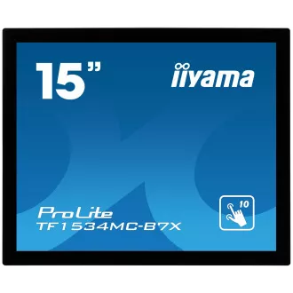 15" iiyama TF1534MC-B7X: TN, XGA, capacitive, 10P, 370cd/m2, VGA, DP, HDMI, IP65, čierny 15" iiyama TF1534MC-B7X: TN, XGA, capacitive, 10P, 370cd/m2, VGA, DP, HDMI, IP65, čierny