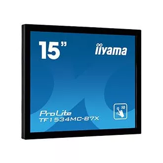 15" iiyama TF1534MC-B7X: TN, XGA, capacitive, 10P, 370cd/m2, VGA, DP, HDMI, IP65, čierny 15" iiyama TF1534MC-B7X: TN, XGA, capacitive, 10P, 370cd/m2, VGA, DP, HDMI, IP65, čierny
