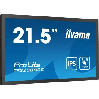 22" iiyama TF2238MSC-B1: PCAP, IPS, FHD, HDMI, DP 22" iiyama TF2238MSC-B1: PCAP, IPS, FHD, HDMI, DP