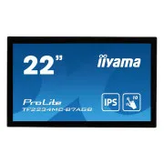 22" iiyama TF2234MC-B7AGB: IPS, FullHD, capacitive, 10P, 350cd/m2, VGA, HDMI, DP, IP65, čierny