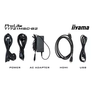 17" iiyama T1721MSC-B2: PCAP, 10P, HDMI, repro 17" iiyama T1721MSC-B2: PCAP, 10P, HDMI, repro