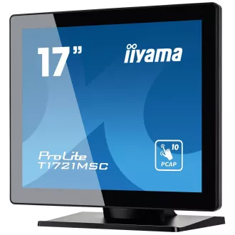 17" iiyama T1721MSC-B2: PCAP, 10P, HDMI, repro 17" iiyama T1721MSC-B2: PCAP, 10P, HDMI, repro