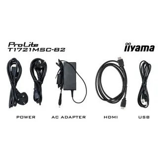 17" iiyama T1721MSC-B2: PCAP, 10P, HDMI, repro 17" iiyama T1721MSC-B2: PCAP, 10P, HDMI, repro