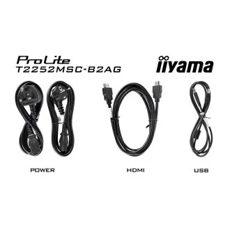22" LCD iiyama T2252MSC-B2AG-IPS, FHD, 10P, 22" LCD iiyama T2252MSC-B2AG-IPS, FHD, 10P,