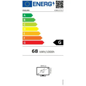 43" D-LED Philips 43BDL3751T-UHD, 450c, PCap, 24/7 43" D-LED Philips 43BDL3751T-UHD, 450c, PCap, 24/7