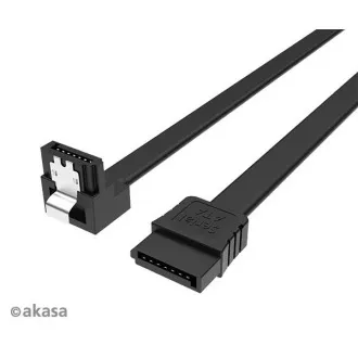 AKASA - Proslim SATA kábel 90 ° - 50 cm