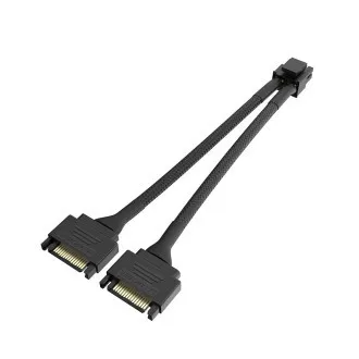 AKASA - Dual SATA na 8-pin CPU Power Adapter Cable AKASA - Dual SATA na 8-pin CPU Power Adapter Cable