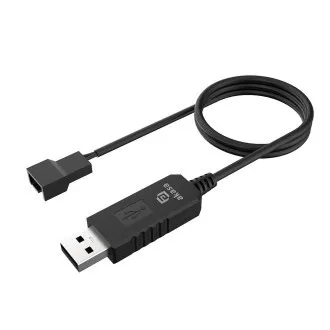 AKASA - 5V to 12V DC Step-Up Voltage Converter Cable pre USB na 3-Pin & 4-Pin PC Fan