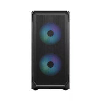 Fractal Design Focus 2 RGB Black TG Clear Tint/Midi Tower/Transpar./Čierna