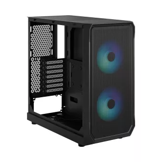 Fractal Design Focus 2 RGB Black TG Clear Tint/Midi Tower/Transpar./Čierna