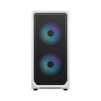 Fractal Design Focus 2 RGB White TG Clear Tint/Midi Tower/Transpar./Čierna a biela