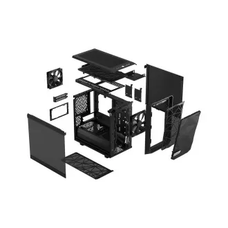 Fractal Design Meshify 2 Nano Black TG Dark Tint/Mini ITX/Transpar./Čierna Fractal Design Meshify 2 Nano Black TG Dark Tint/Mini ITX/Transpar./Čierna