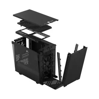 Fractal Design Define 7 Nano Black TG Light Tint/Mini ITX/Transpar./Čierna