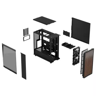 Fractal Design North Charcoal Black TG Dark/Midi Tower/Transpar./Čierna