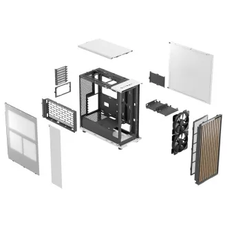 Fractal Design North Chalk White/Midi Tower/Biela