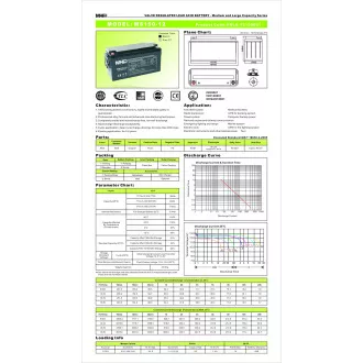 Pb akumulátor MHPower VRLA AGM 12V/150Ah (MS150-12