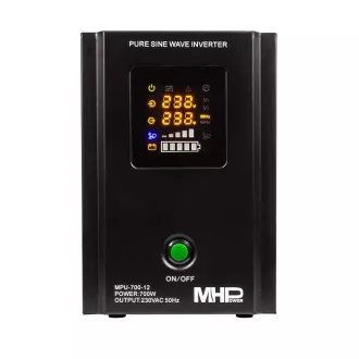 Záložný zdroj MHPower MPU700-12, UPS, 700W, čistá sínus Záložný zdroj MHPower MPU700-12, UPS, 700W, čistá sínus