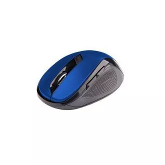 C-TECH Myš WLM-02/Ergonomická/Optická/Pre pravákov/1 600 DPI/Bezdrôtová USB/Čierna-modrá