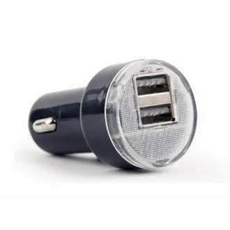 Gembird 2x USB nabíjačka do auta 2,1 A, čierna Gembird 2x USB nabíjačka do auta 2,1 A, čierna