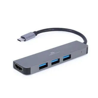 Gembird USB-C 2v1 multiport húb + HDMI Gembird USB-C 2v1 multiport húb + HDMI