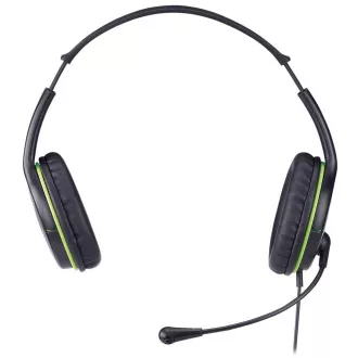 Slúchadlá s mik. GENIUS HS-400A green + redukcia