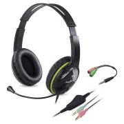 GENIUS HS-400A headset green + redukcia