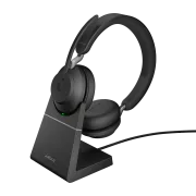 Jabra Evolve2 65/Stereo/USB/BT/Bezdrať/Stand/Čierna