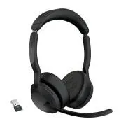 Jabra Evolve2 55/Stereo/ANC/USB/BT-USB/Bezdrôt/MS/Čierna
