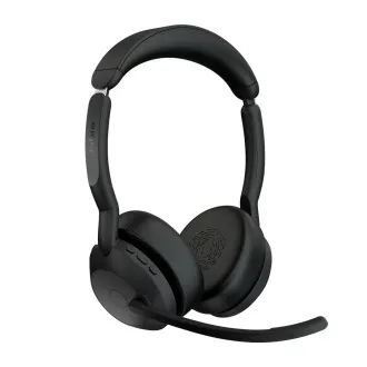 Jabra Evolve2 55/Stereo/ANC/USB-C/BT-USB/Bezdrať/Stand/Čierna