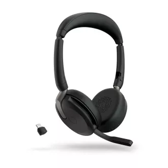 Jabra Evolve2 65 Flex/Stereo/ANC/USB-C/BT-USB/Bezdrôt/Čierna