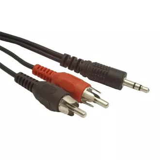 GEMBIRD kábel minijack 3.5mm - 2x RCA M/M 2,5m GEMBIRD kábel minijack 3.5mm - 2x RCA M/M 2,5m