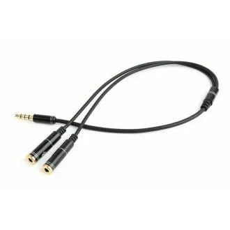 GEMBIRD 3,5 mm jack audio+microphone redukcia, 20 cm, 2xF/M, 4pin GEMBIRD 3,5 mm jack audio+microphone redukcia, 20 cm, 2xF/M, 4pin