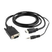 GEMBIRD Redukcia HDMI to VGA + audio, 1,8m