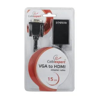 GEMBIRD Redukcia VGA - HDMI, 0,15 m, M/F GEMBIRD Redukcia VGA - HDMI, 0,15 m, M/F