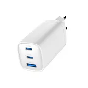 GEMBIRD PD nabíjačka 1xUSB-A 2xUSB-C 67W biela
